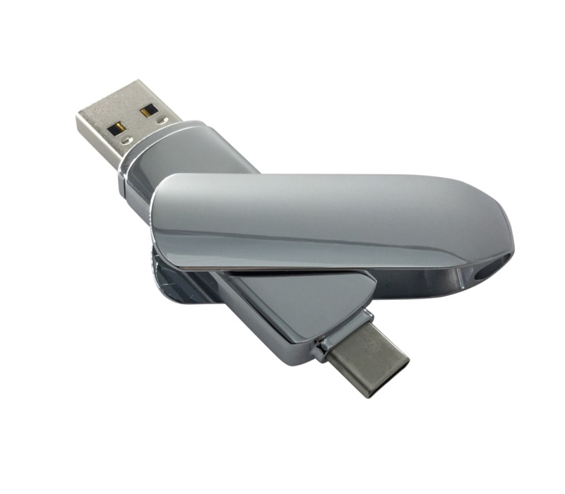 Electroplated Chrome Type-C USB Flash Drive 6