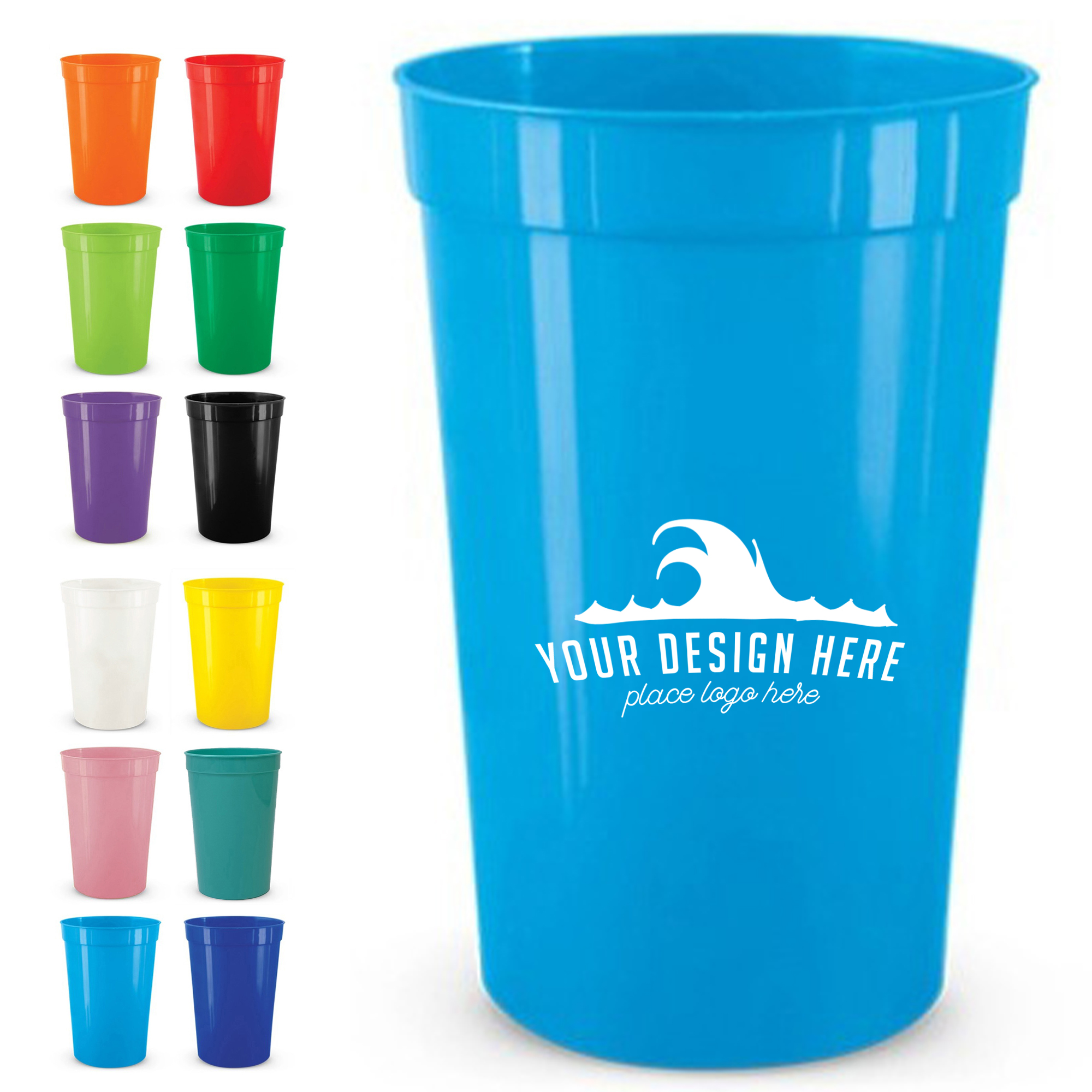 16oz PP Arena Cup Shatterproof Stadium Drinkware Custom 4
