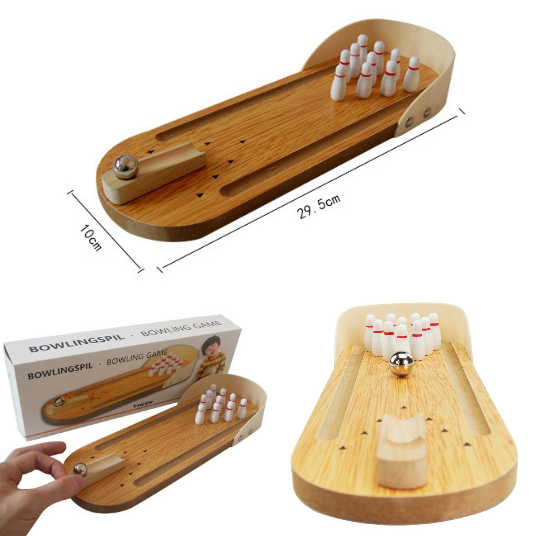 Wooden Desktop Bowling 2