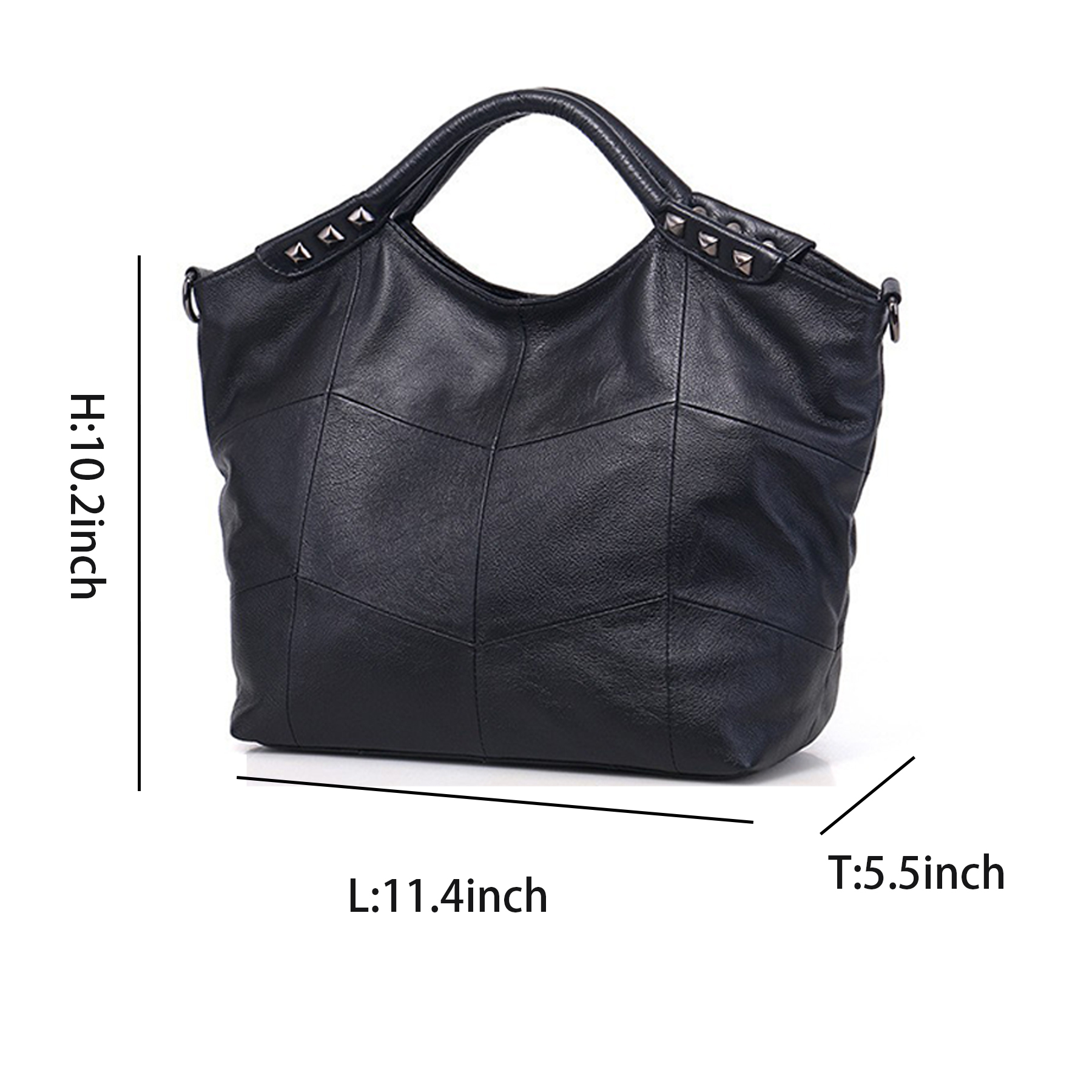 Genuine Leather Top Handle Purse Satchel Bag for Women 4