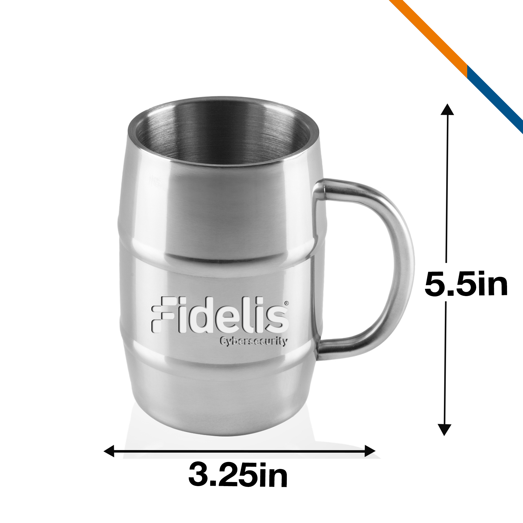 Cekia Stainless Steel Barrel Mug - 34 OZ. 4