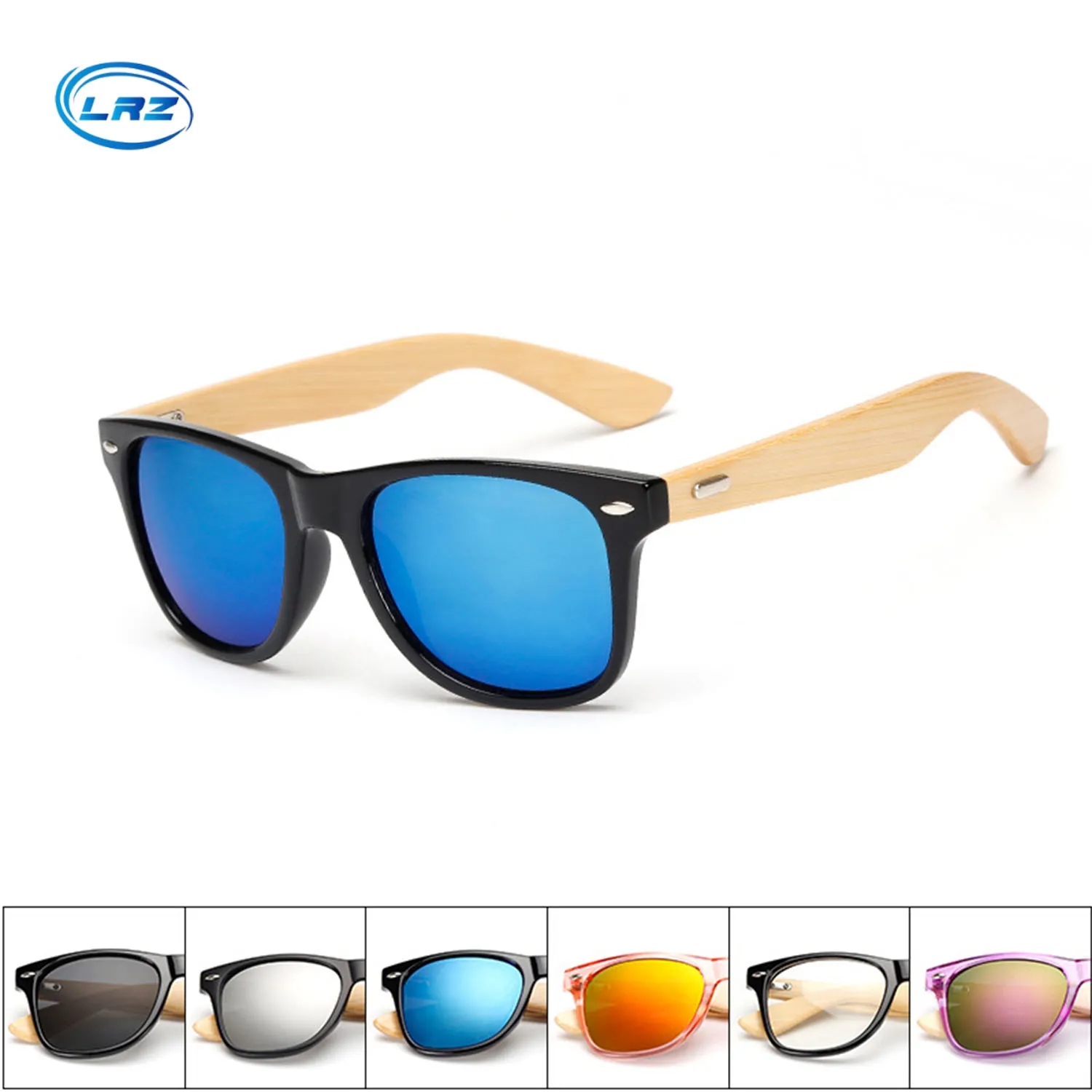 Polarized Wood Glasses Men Wooden Bamboo Sunglasses 4