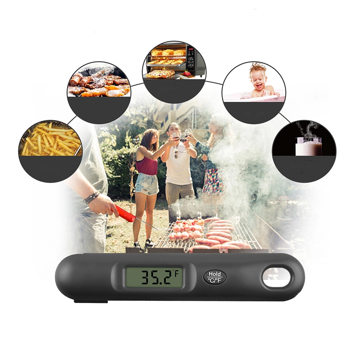 Digital Meat Thermometer for BBQ Grill 1