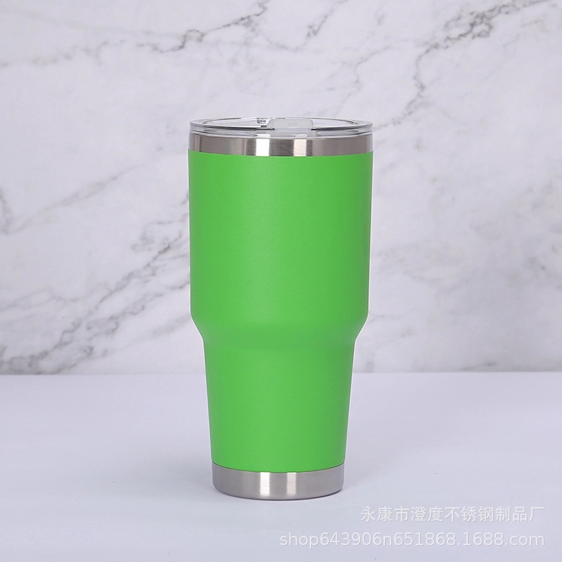 30Oz Stainless Steel Tumbler Insulated Cup With Lid & Straw 1