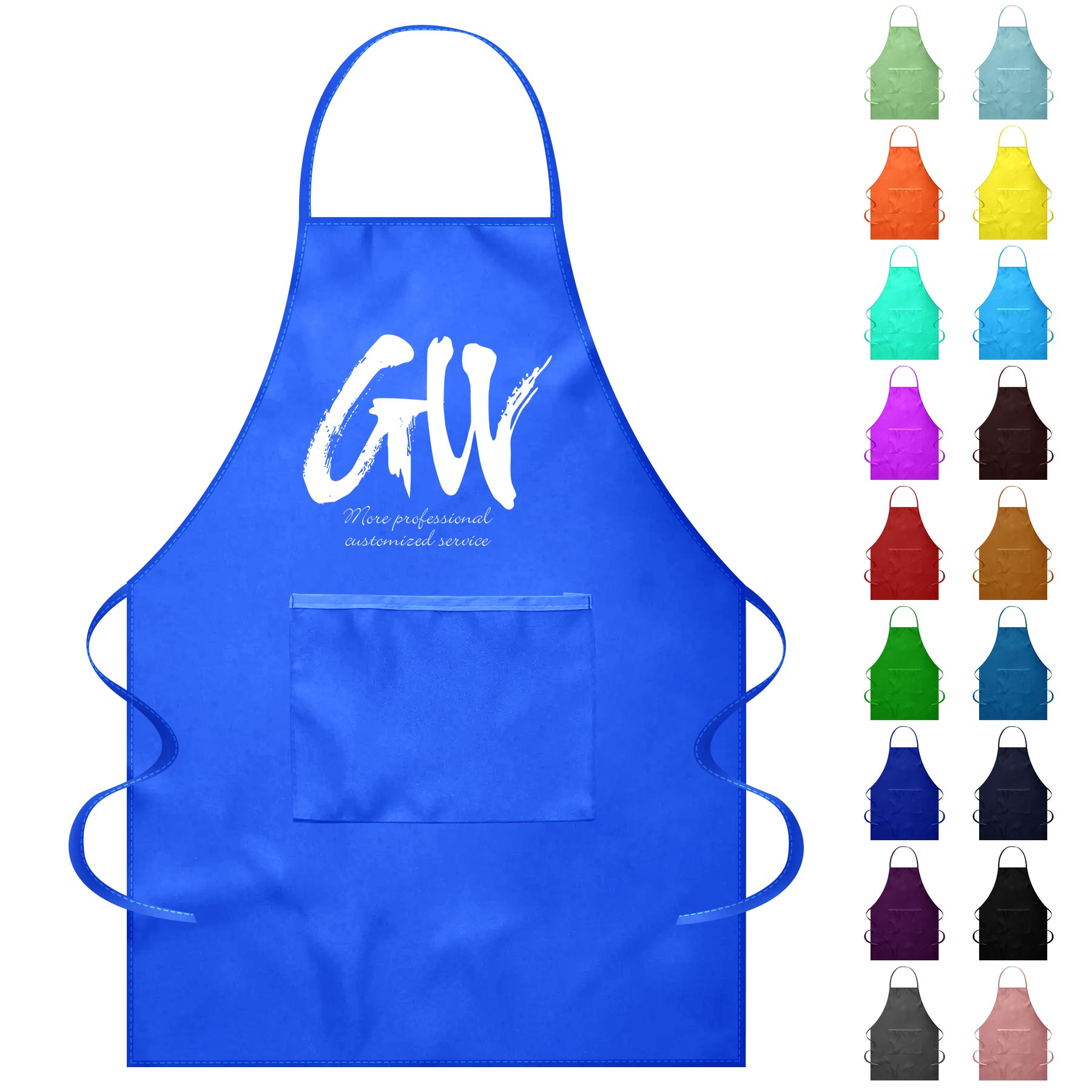 Polyester Apron With Single Pocket 1