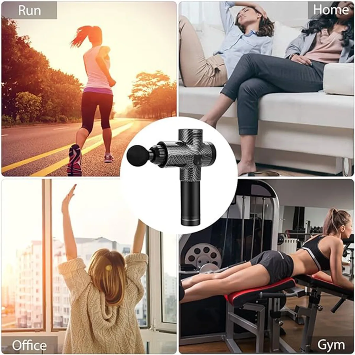 Wireless LCD Touch Display Electric Fascial Gun Massage 2