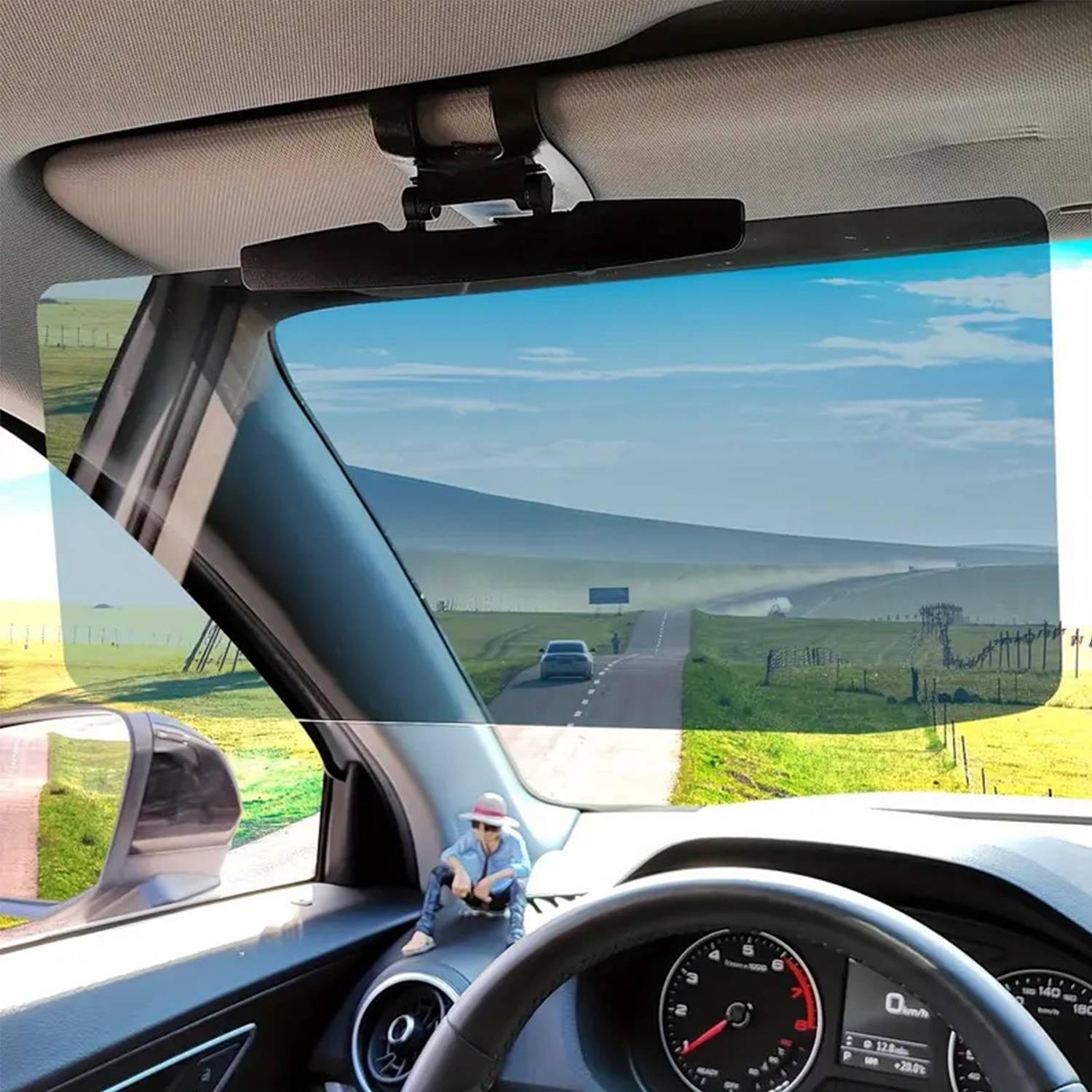 Car Anti-Glare Clip-on Sunshade 1