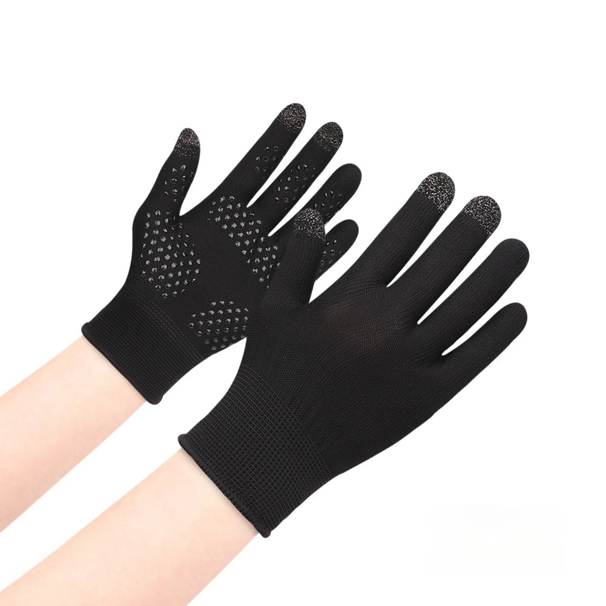 Anti Slip Breathable Sun Protective Touchscreen Knit Gloves 3