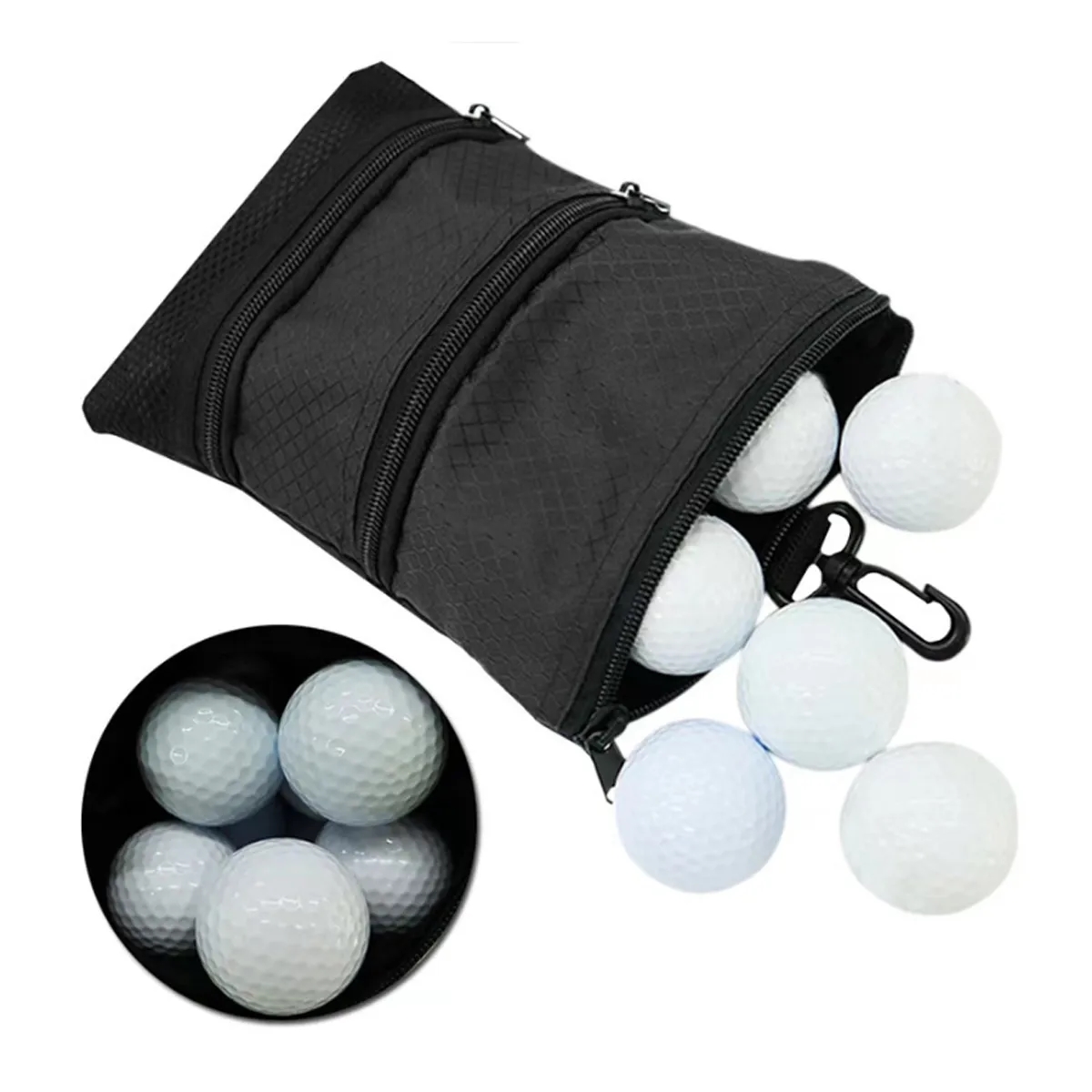 Compact Golf Pouch Bag With Clip For Essentials 3