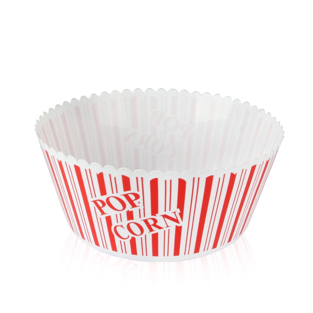 Custom 10" Round Plastic Popcorn Bowl 1