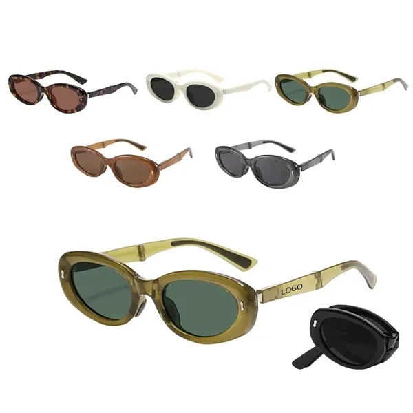 Cat-Eye UV Protection Sunglasses - Foldable Fashion Shades 1