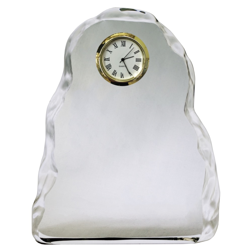 Vertical Optical Crystal Iceberg Clock Award