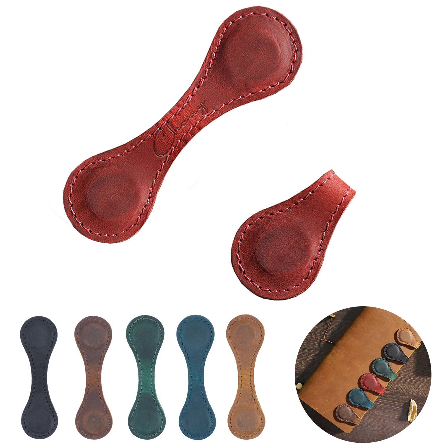 Double-sided magnetic bookmark clip 4