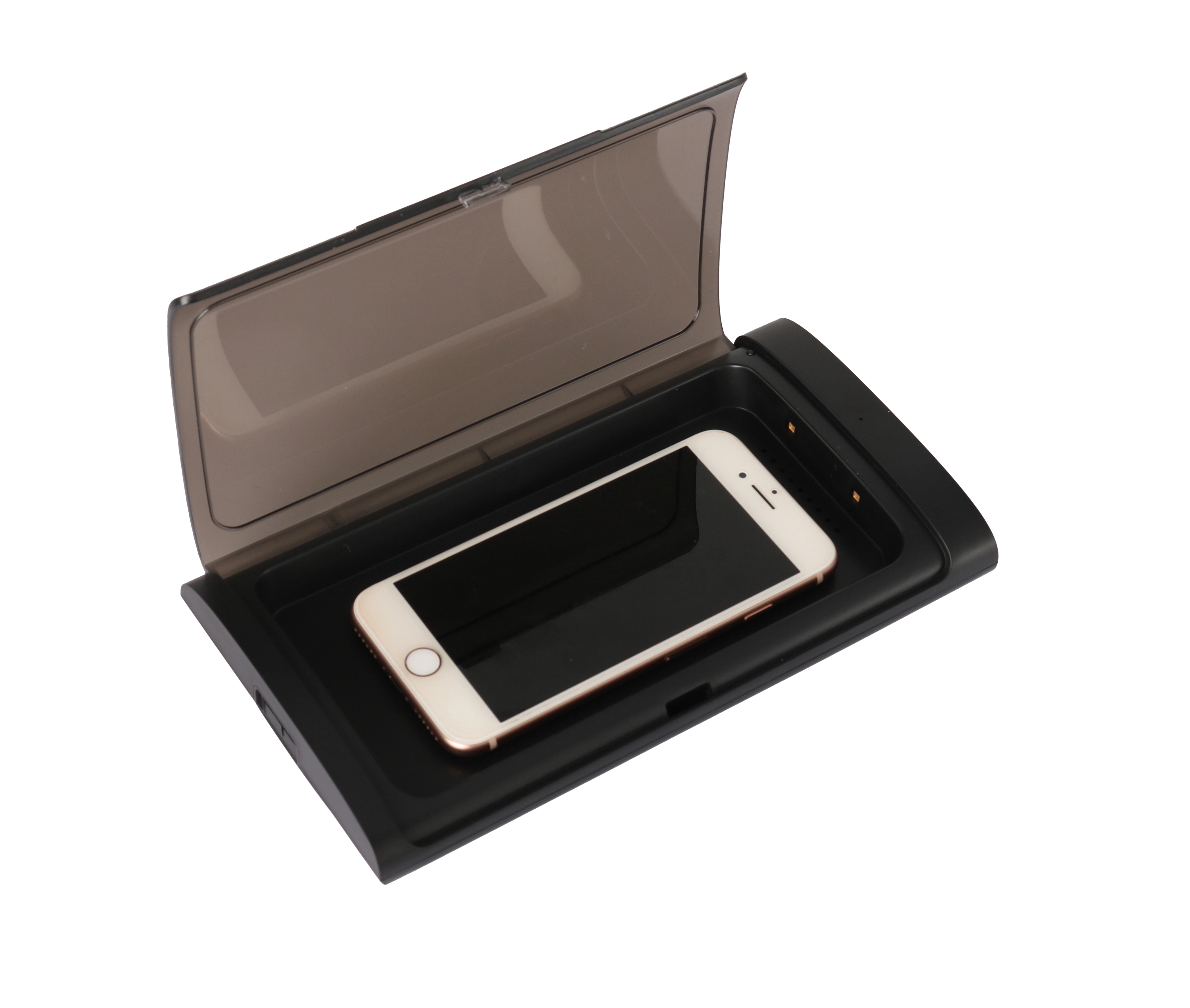 UVC Germ Safe Phone Sterilizer Case w/5W Wireless Charger 6