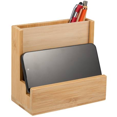 FSC® 100% Bamboo Photo Frame Desktop Organizer 39