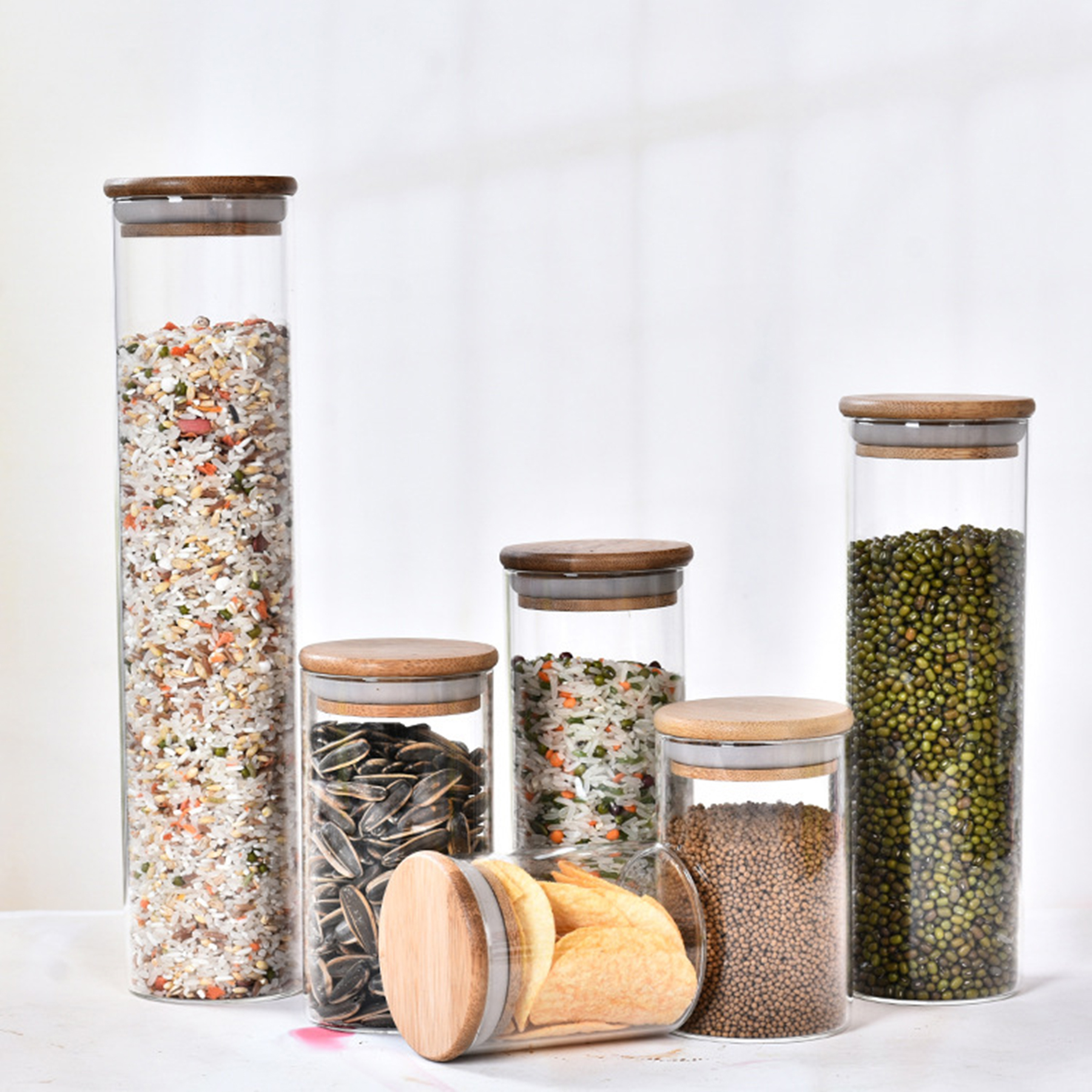 Glass Storage Jar With Lid 2