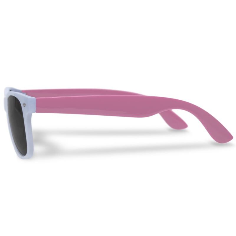 Custom White Frame Plastic Sunglasses 13