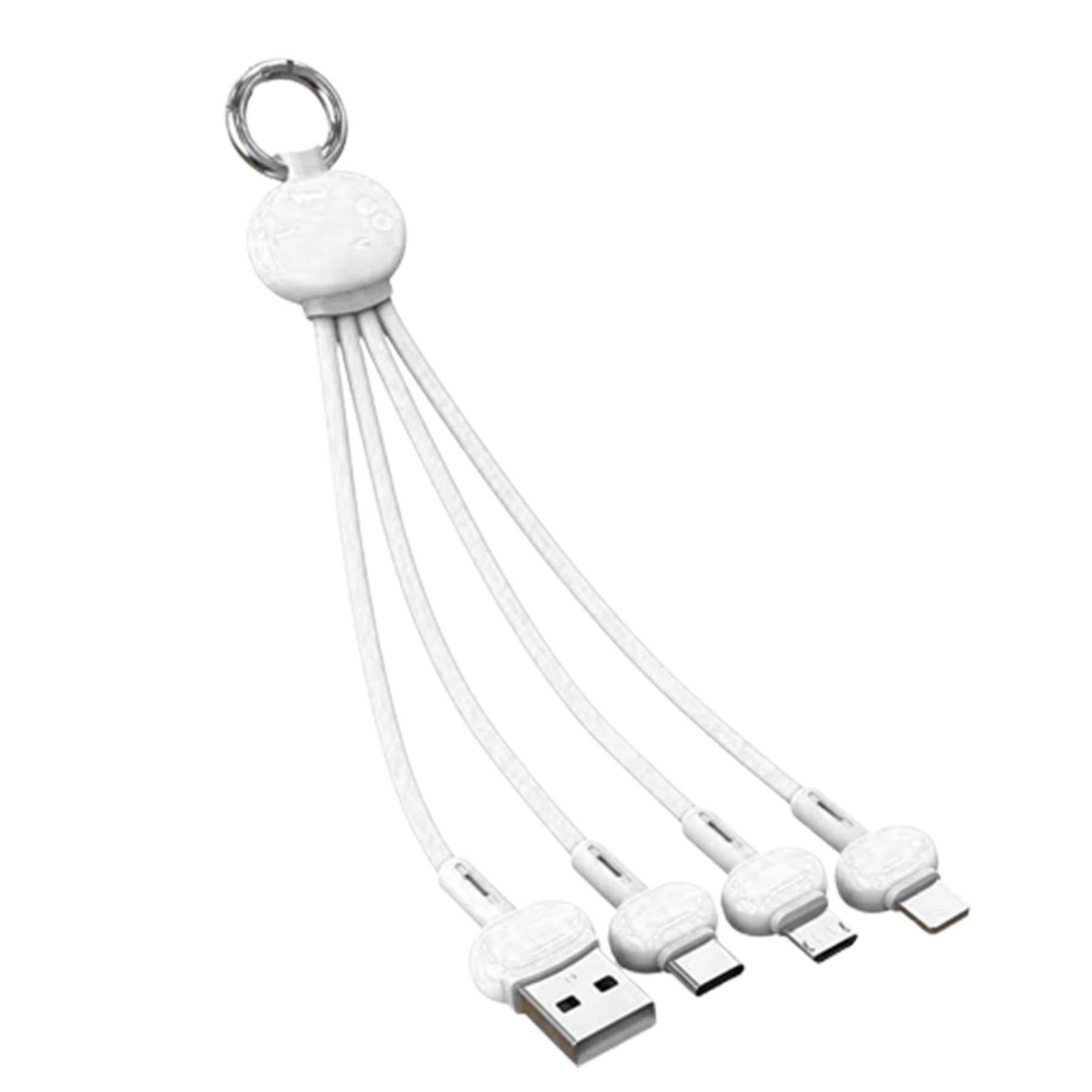 5.9 Inch 4 In 1 Charging Cable Keychain 5