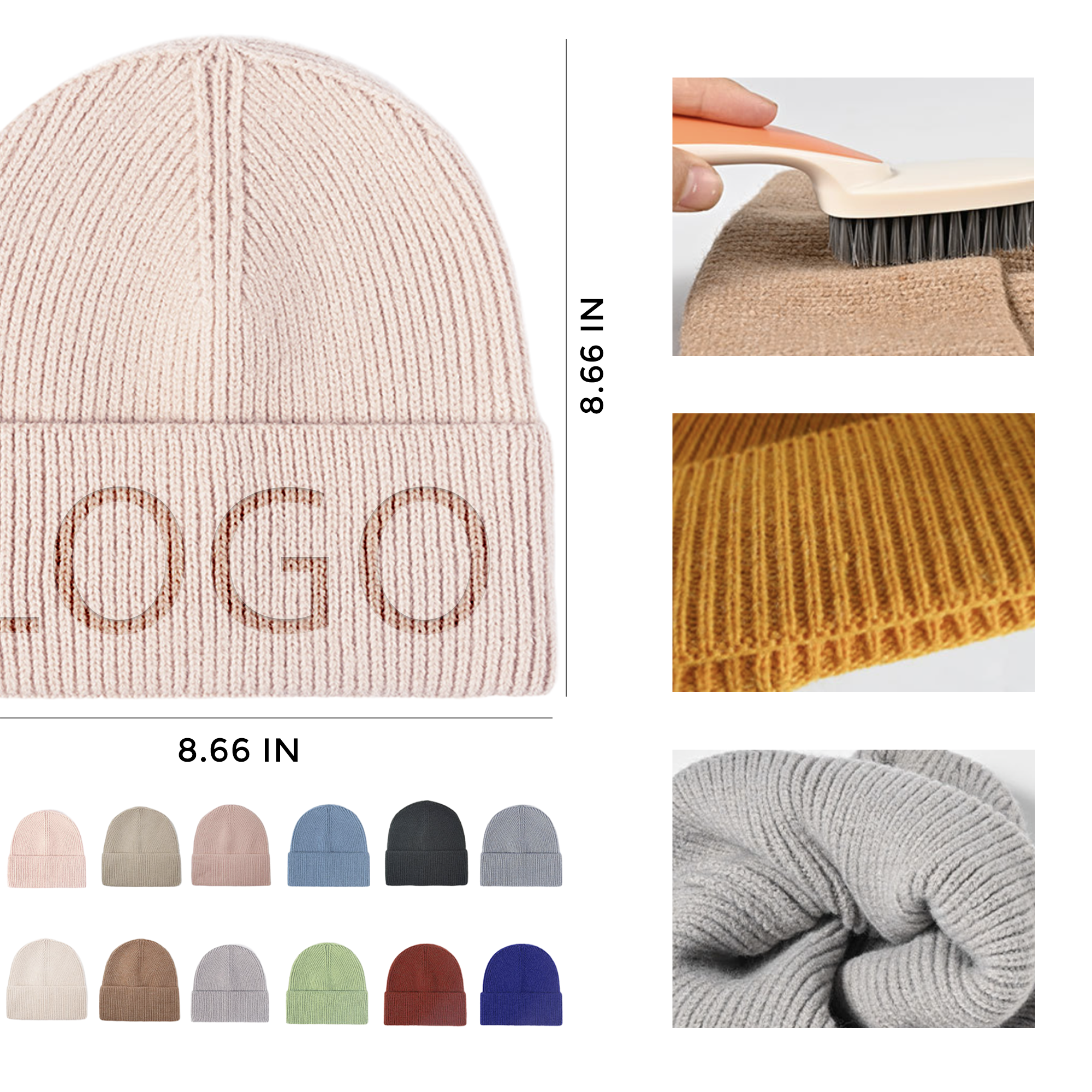 MOQ 10 PCS Acrylic Fibres Knitted Hat 1