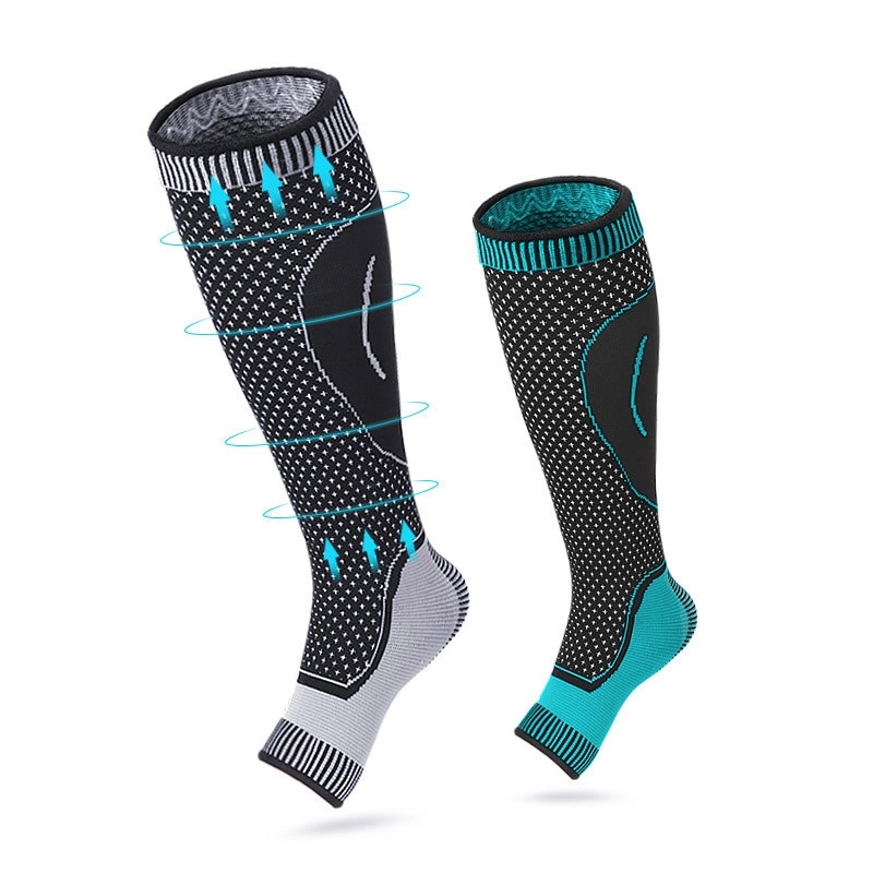Knee High Compression Socks Open Toe 5
