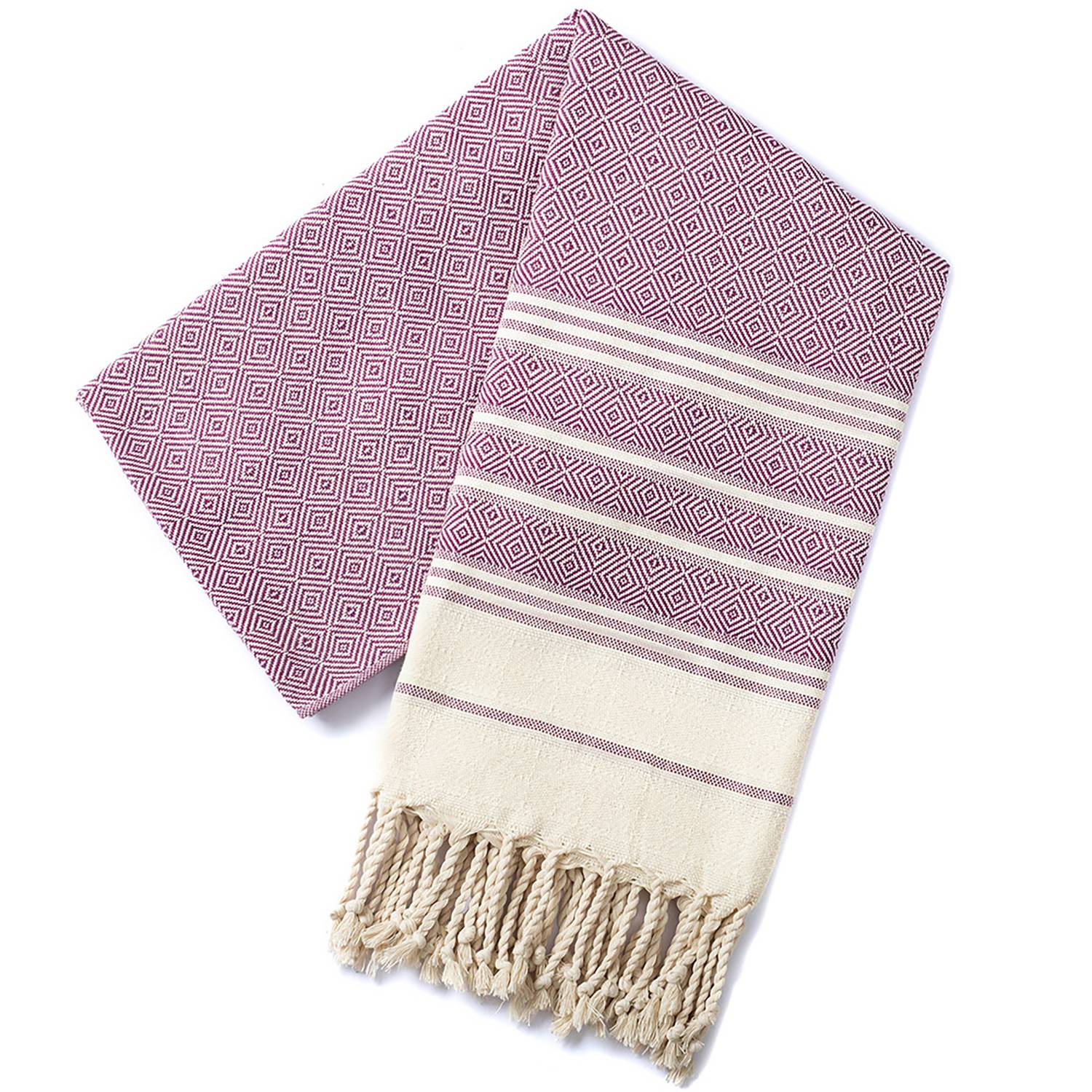 Lightweight Quick-Dry Tassel Cotton Beach Towel 10