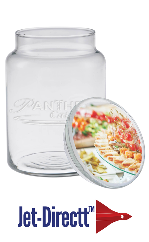 26 oz. Apothecary Jar with Flat Lid - Deep Etched 4