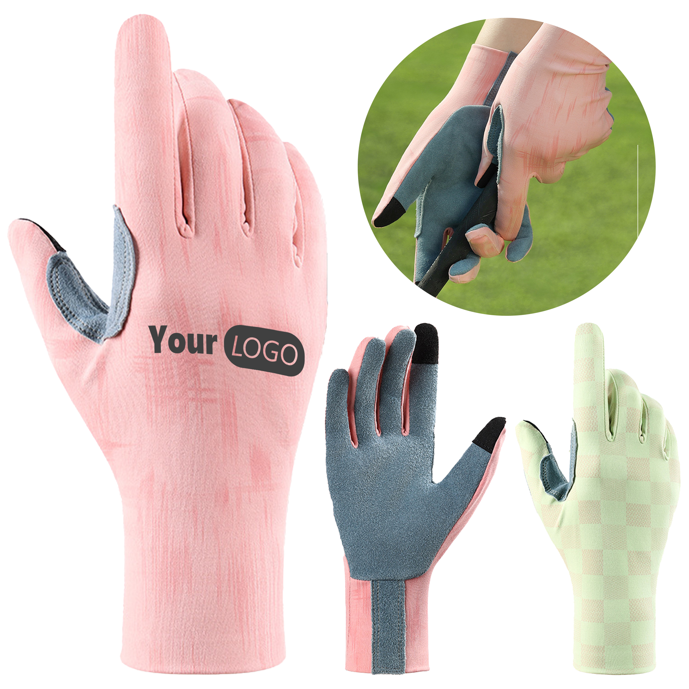 Chinlon Single Anti Slip And Wear-Resistant Golf Practice Gloves 3