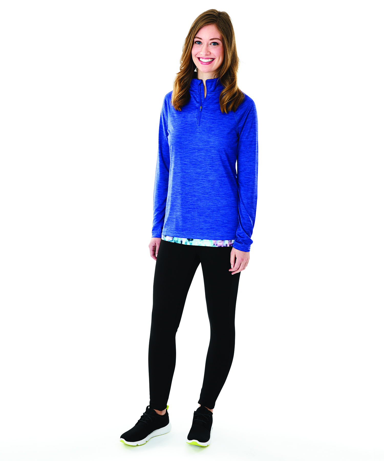 Women's Space Dye Performance Pullover 2