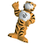Thumbs Up Tiger Mascot Stress Reliever 3