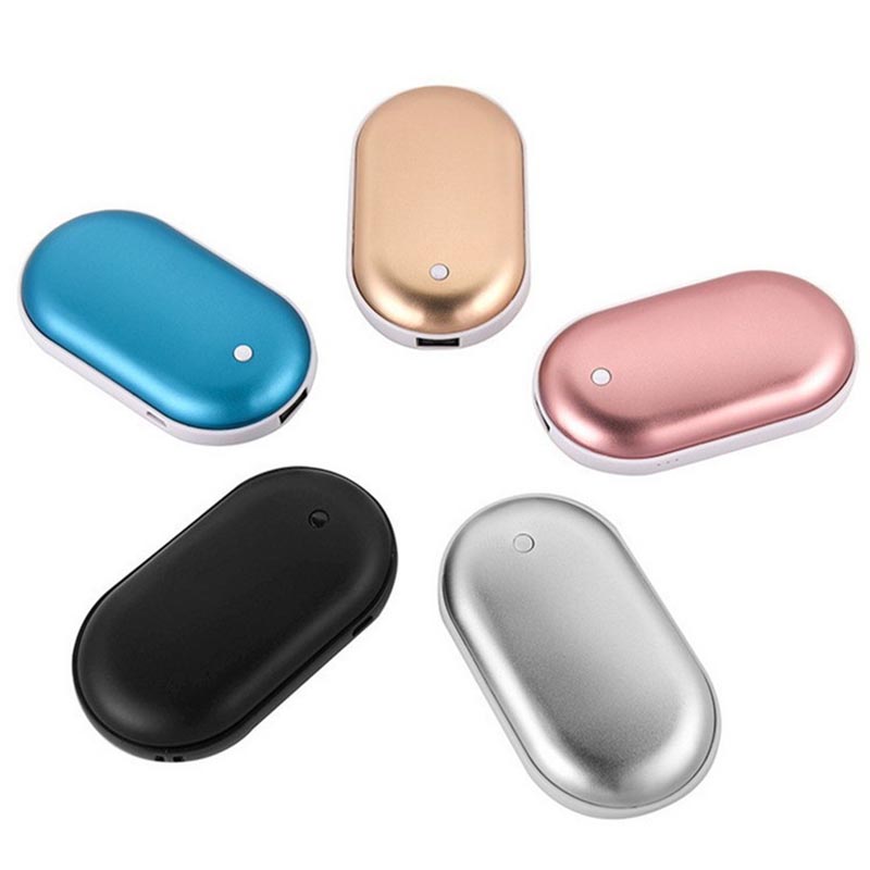 Pocket Hand Warmer Power Bank 5200mAh Double Sided Heat 5