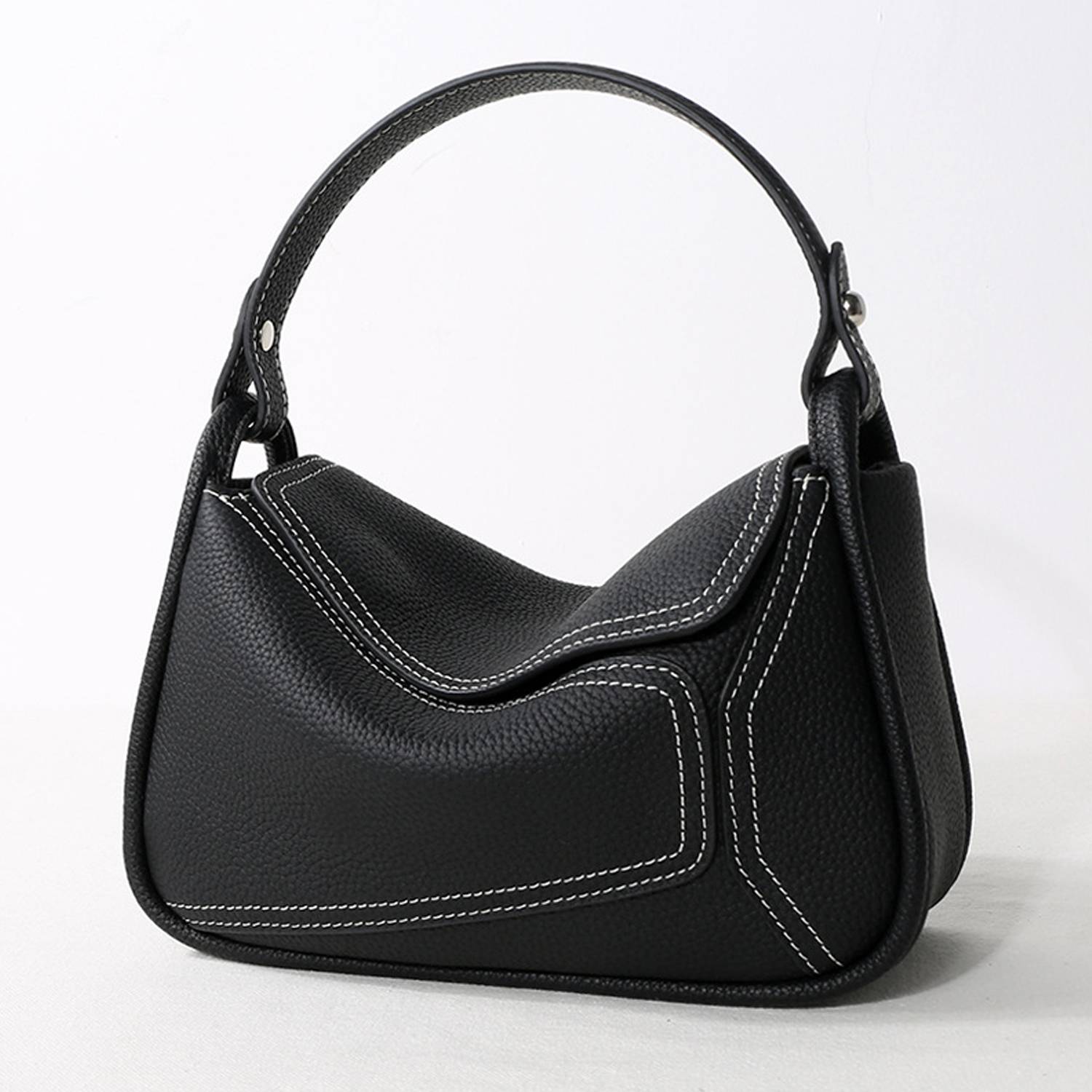 Genuine Leather Tote Bag Handbag, custom tote bag with logo imprint 2