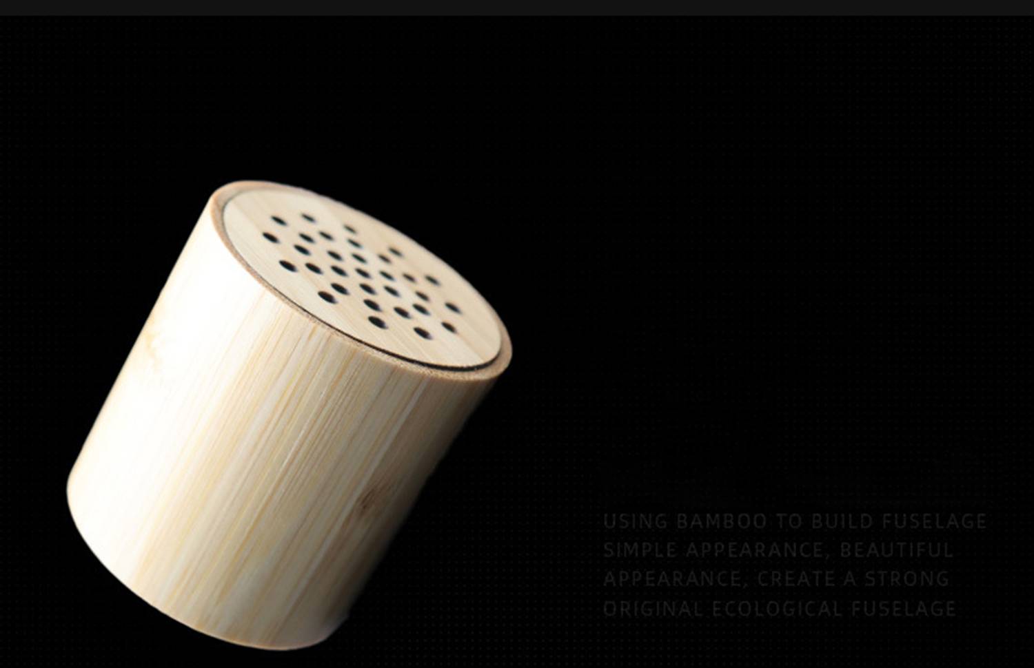 Bamboo Plastic Compact Bluetooth Speaker 2
