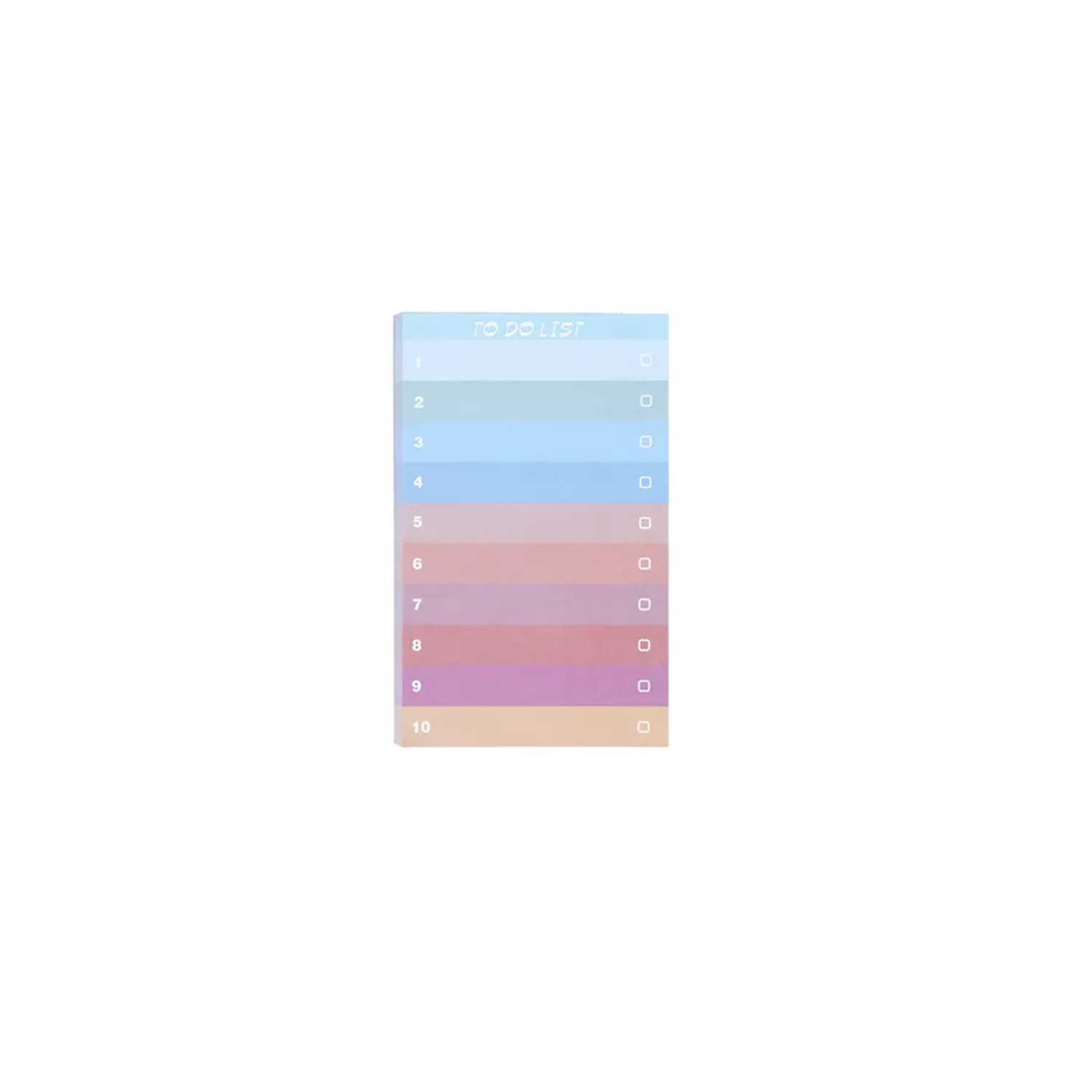 Rainbow Sticky Notepad Grocery List Notes Office Supplies 9
