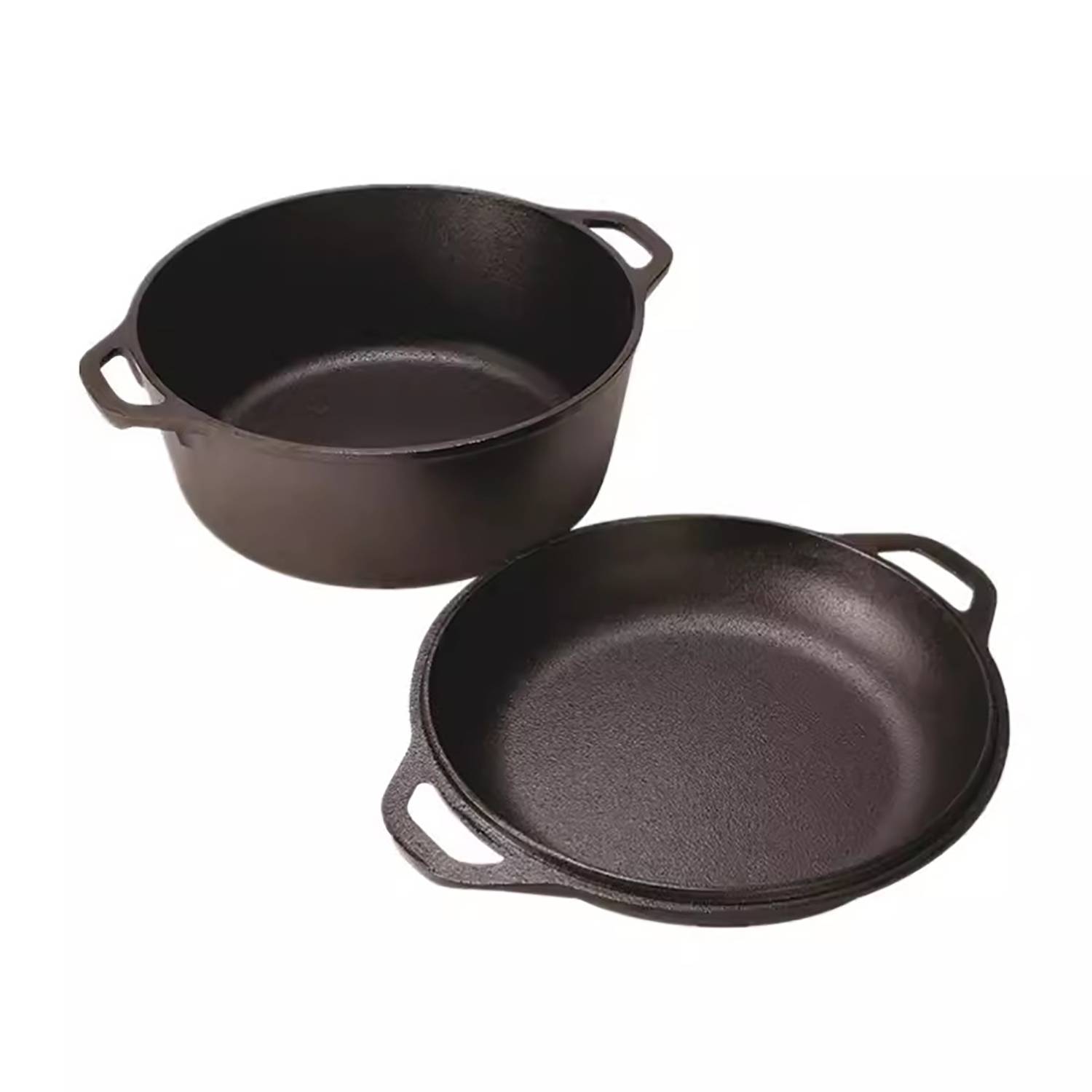 Double-Handle Cast Iron Skillet 1