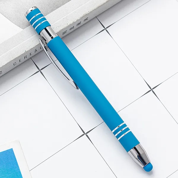 Bright engraved Soft Maya touch stylus pen 7