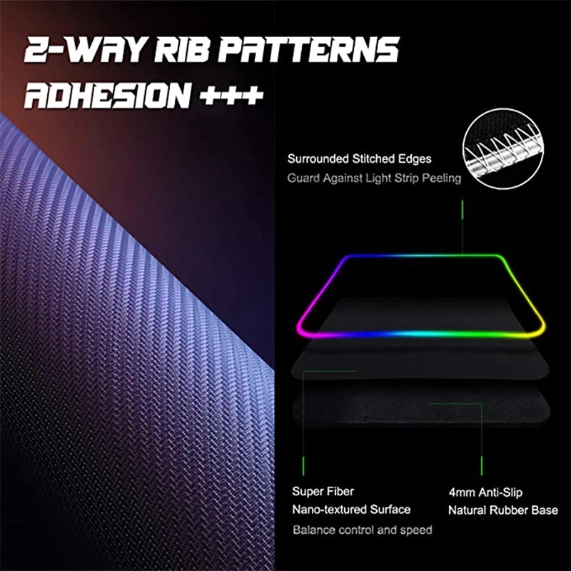 Large extension game pad soft LED mouse 6
