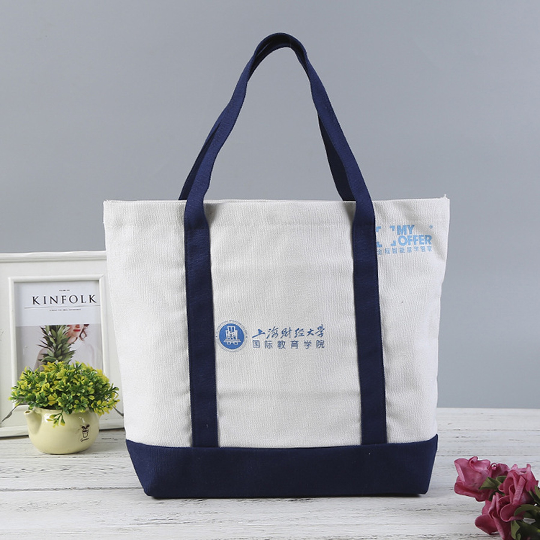 Canvas Tote Bag, custom tote bag with logo imprint 3