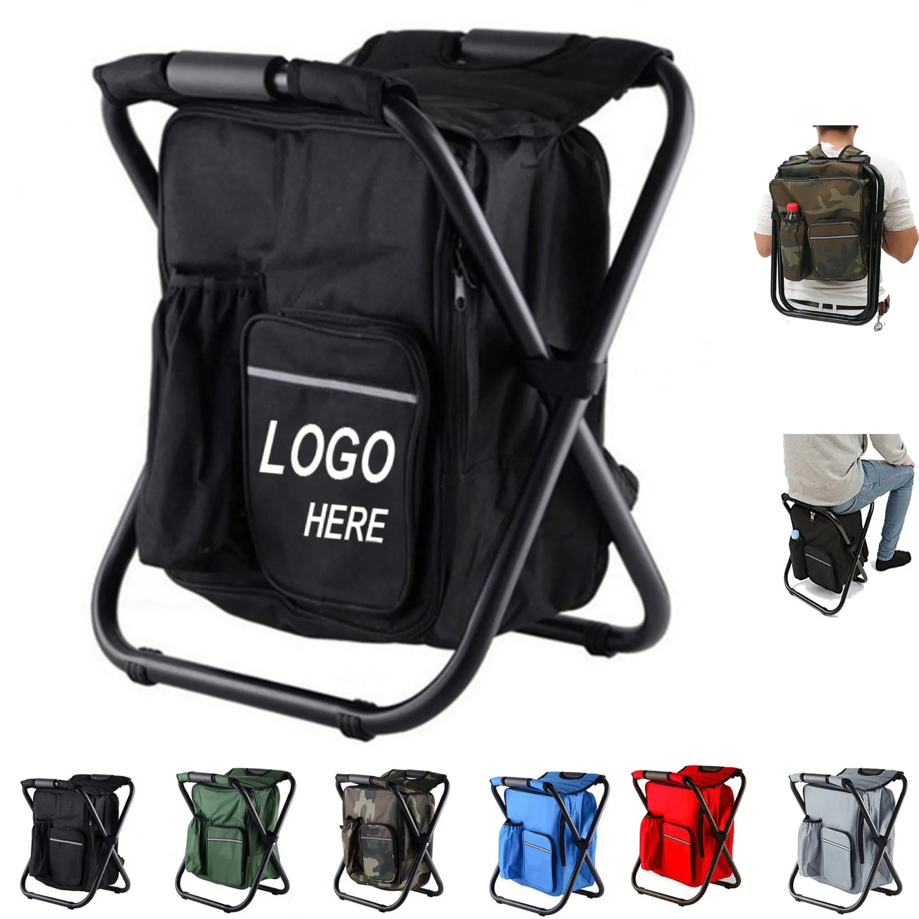 Outdoor Foldable Stool with Cool Bag 4