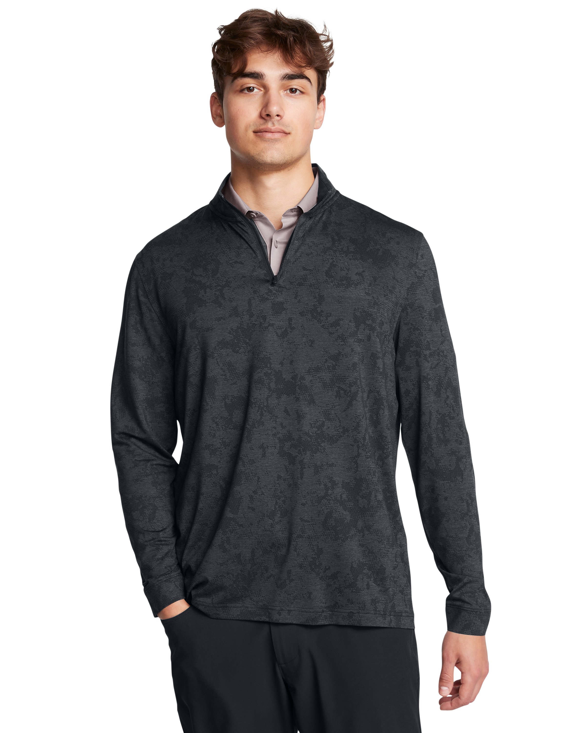 UA Playoff Jacquard Men's  Zip 2