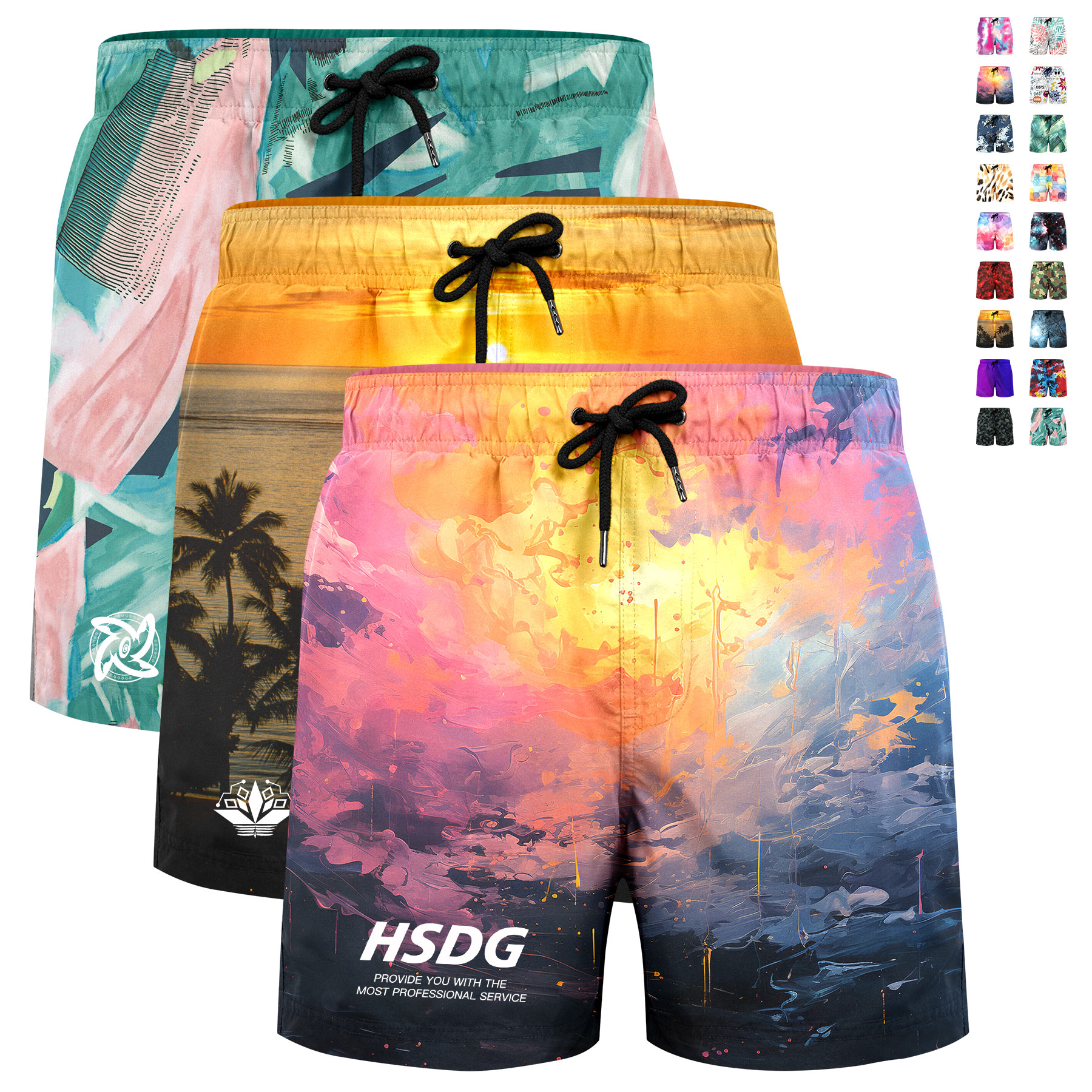 Custom Beach Men Shorts For Holiday, custom shorts with logo imprint 12