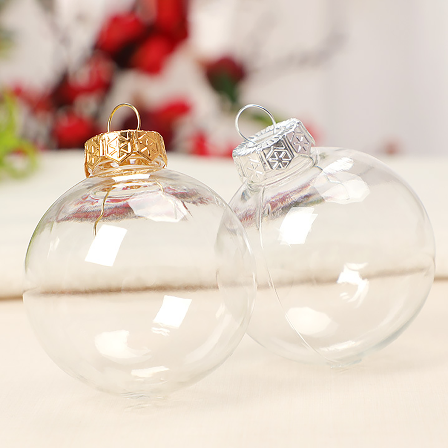 Clear Plastic Christmas Ball 4