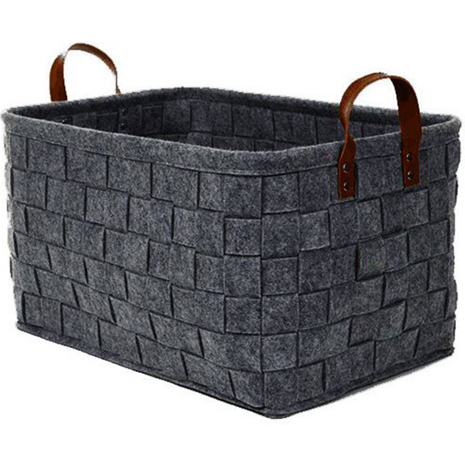Foldable Handmade Rectangular Felt FabriStorage Box Cubes 1