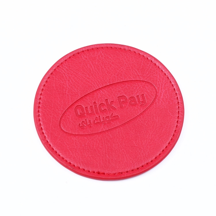 Round PU Leather Coasters 4
