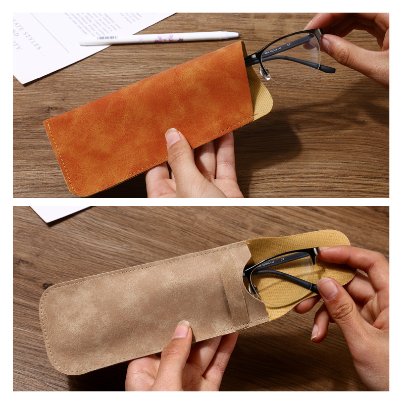 Soft Leather Eyeglass Case 7