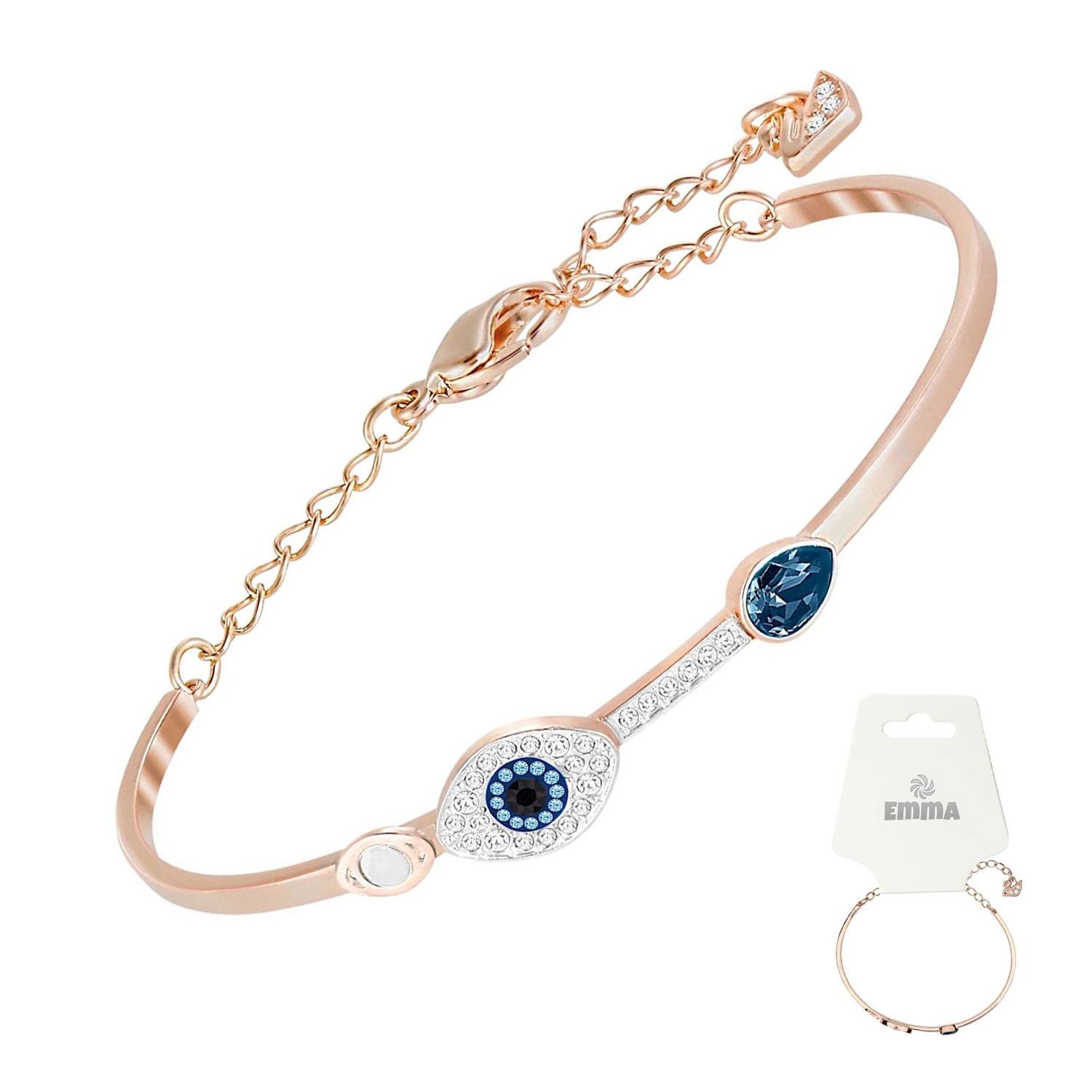 Symbolic Evil Eye Crystal Jewelry Bracelet