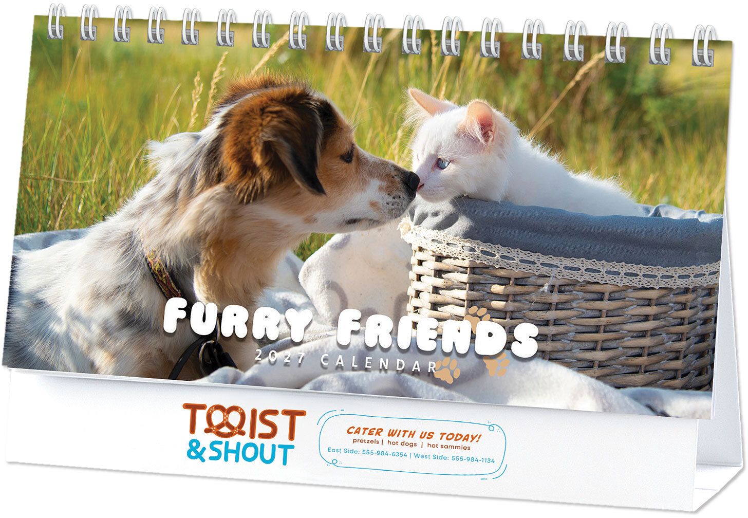 FULL COLOR FURRY FRIENDS DESK CALENDAR 10