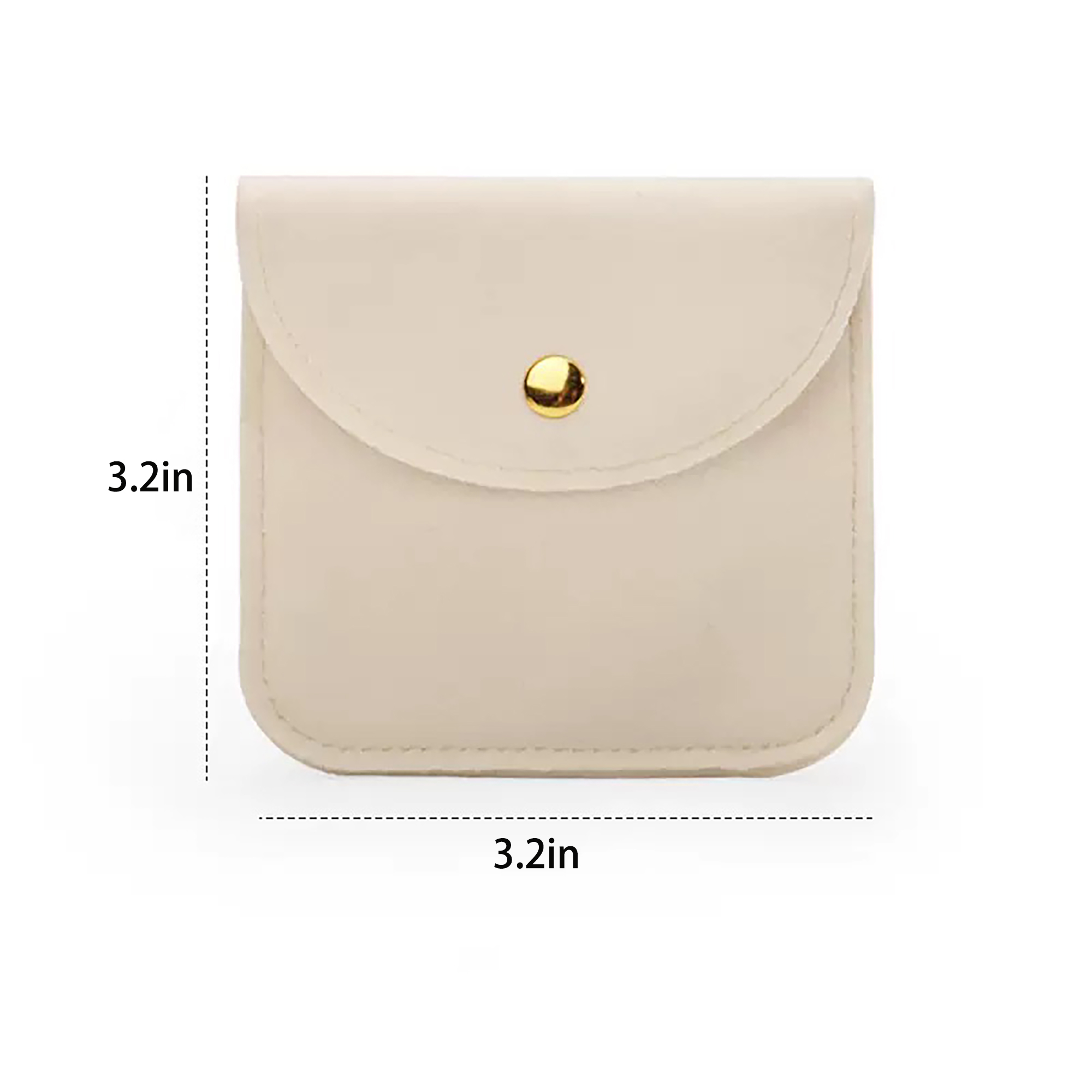 Velvet Jewelry Storage Pouch with Snap Closure 5