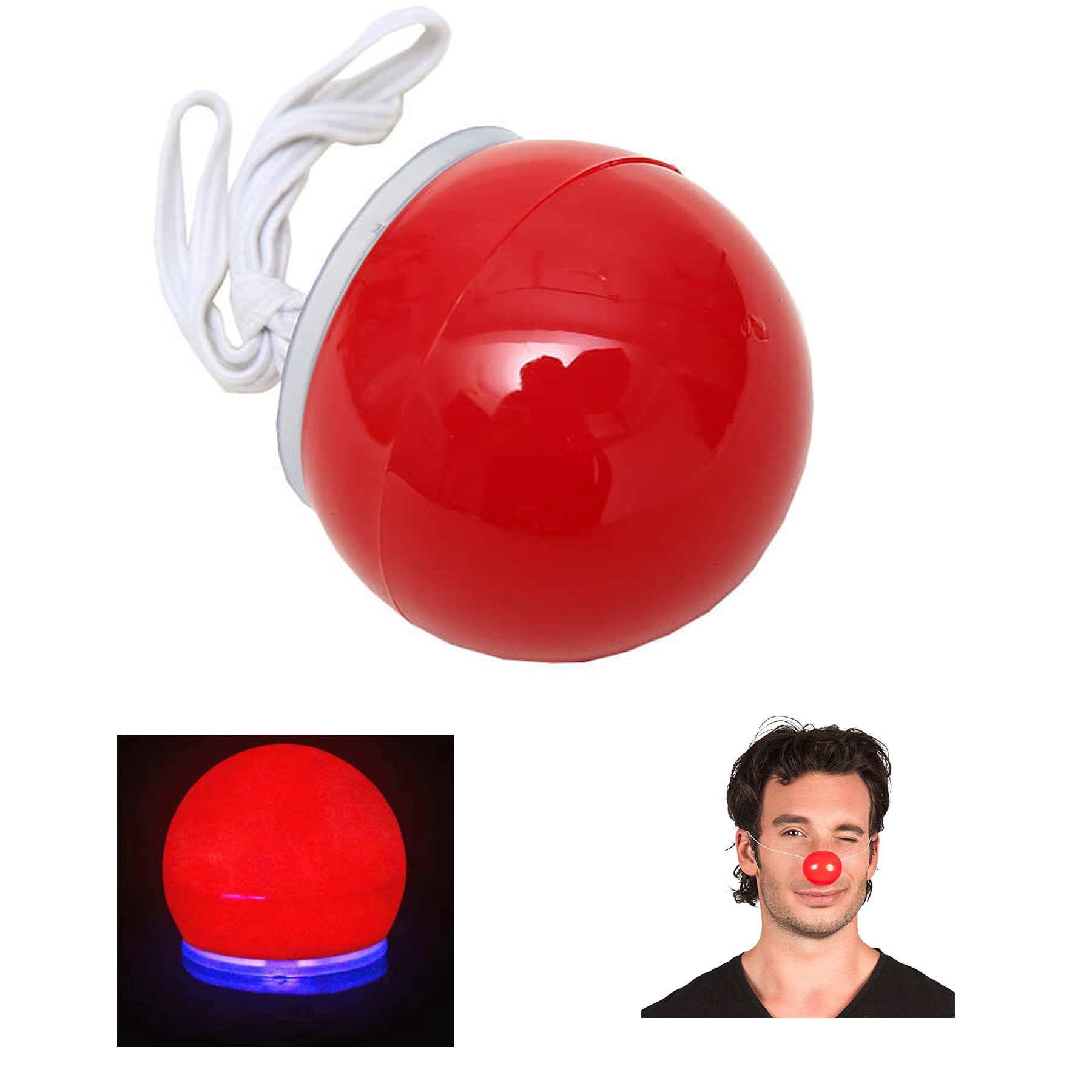 Glowing Red Clown Nose 2