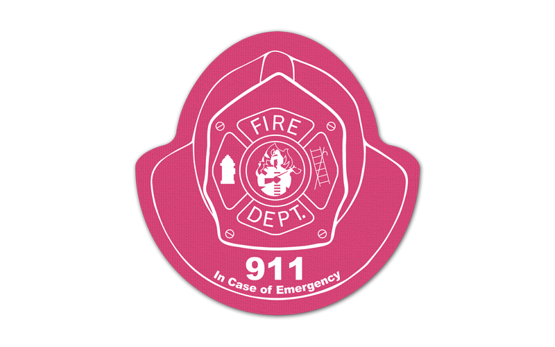 Fire Helmet Vinyl Jar Opener 14