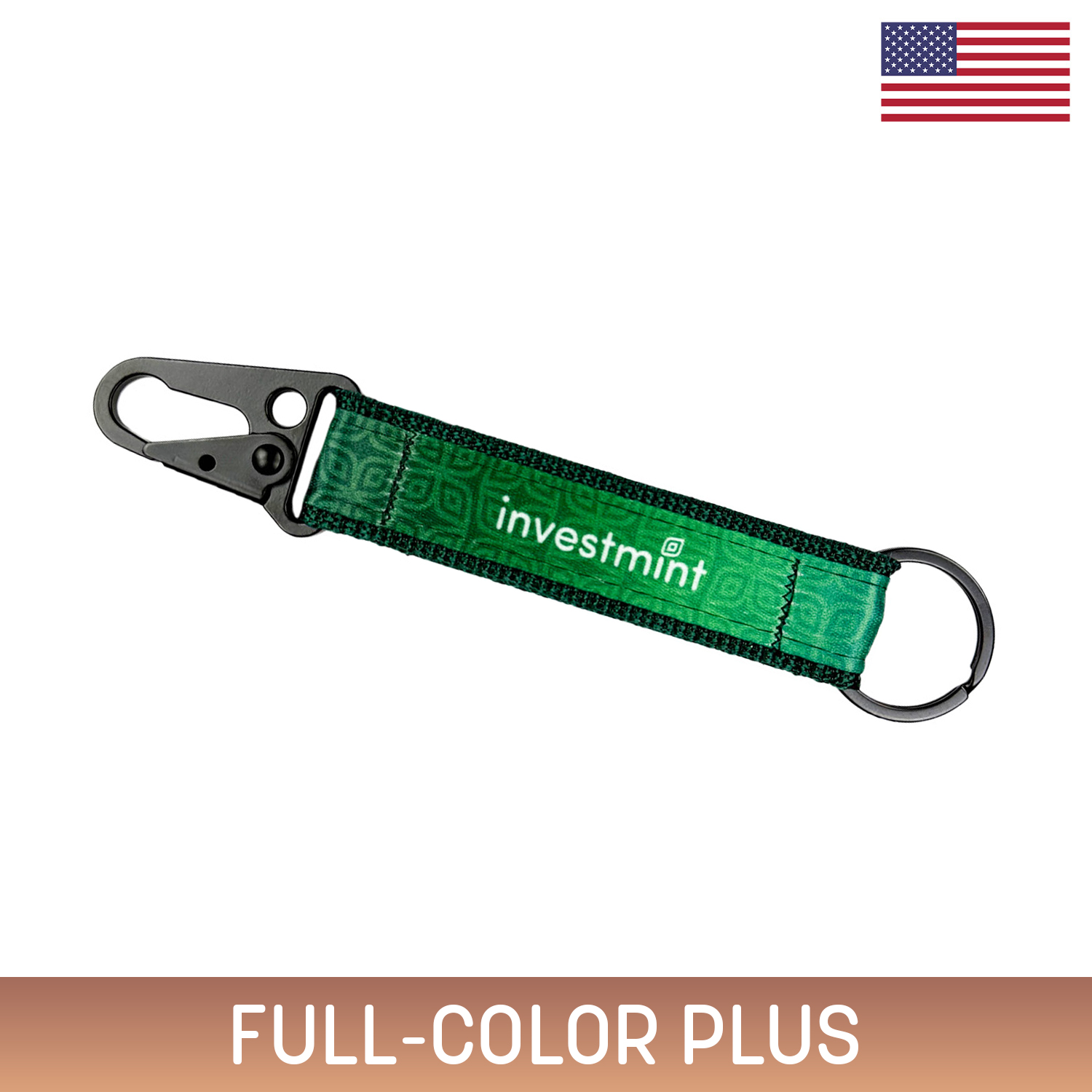 4" Sublimated Key Fob w/ Matte Black Hardware 3